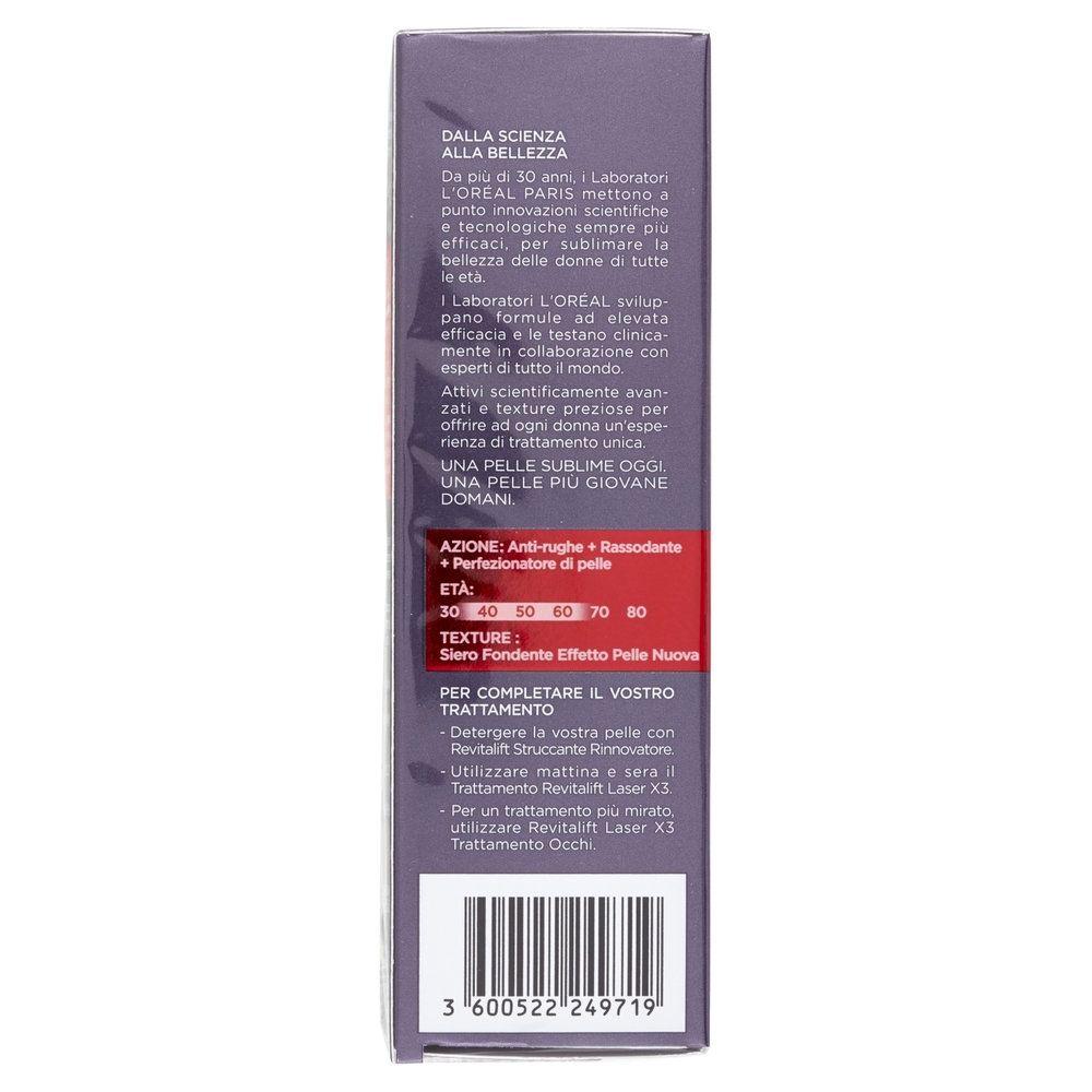 L'Oréal Paris Revitalift Laser X3 Siero Anti-Età Effetto Pelle Nuova 30 ml